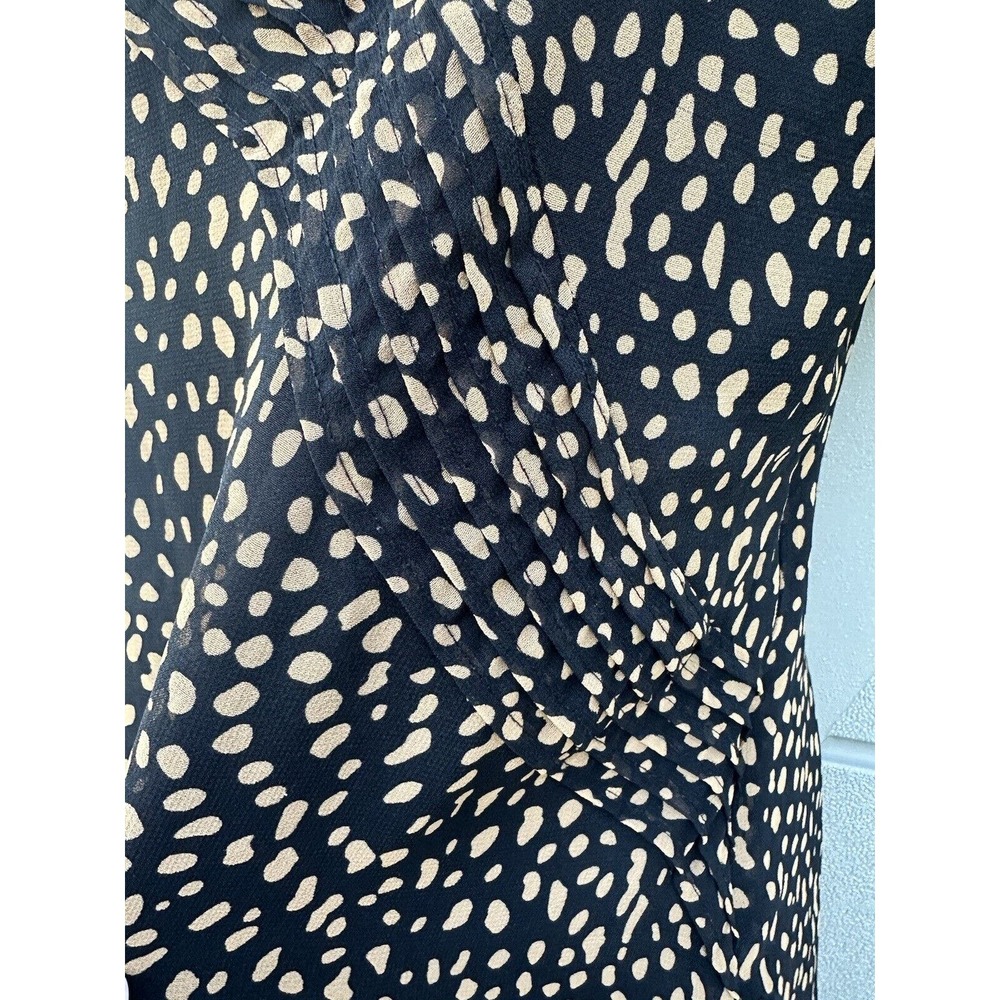 Urban Outfitters Rosalee V-Neck Flutter Sleeves A-line Mini Dress Black Sz M - Picture 11 of 16